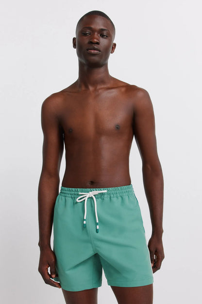 Springfield Green Men Plain V-Shaped Swimwear SKU: 0593928_22 Image 03