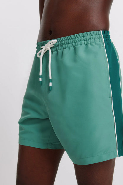 Springfield Green Men Plain V-Shaped Swimwear SKU: 0593928_22 Image 04