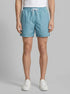 Springfield Blue Men Printed Mosaic Zip Pocket Swimwear SKU: 0593935_82 Image 00
