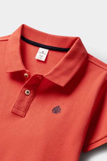 Springfield Red Boys Basic Polo Shirt SKU: 0643121_59 Image 03