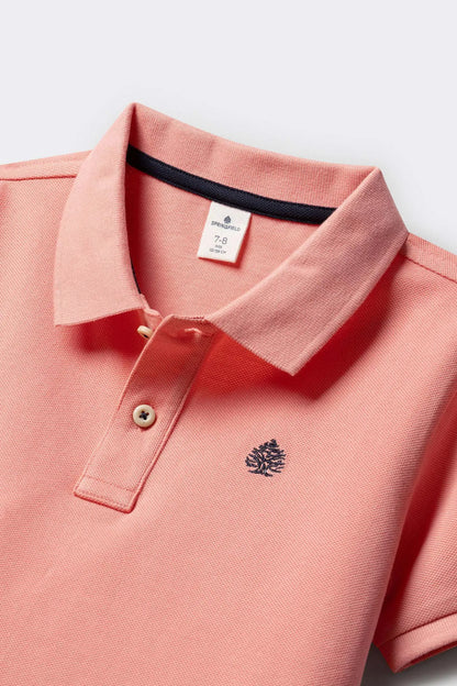 Springfield Red Boys Basic Polo Shirt SKU: 0643122_58 Image 03