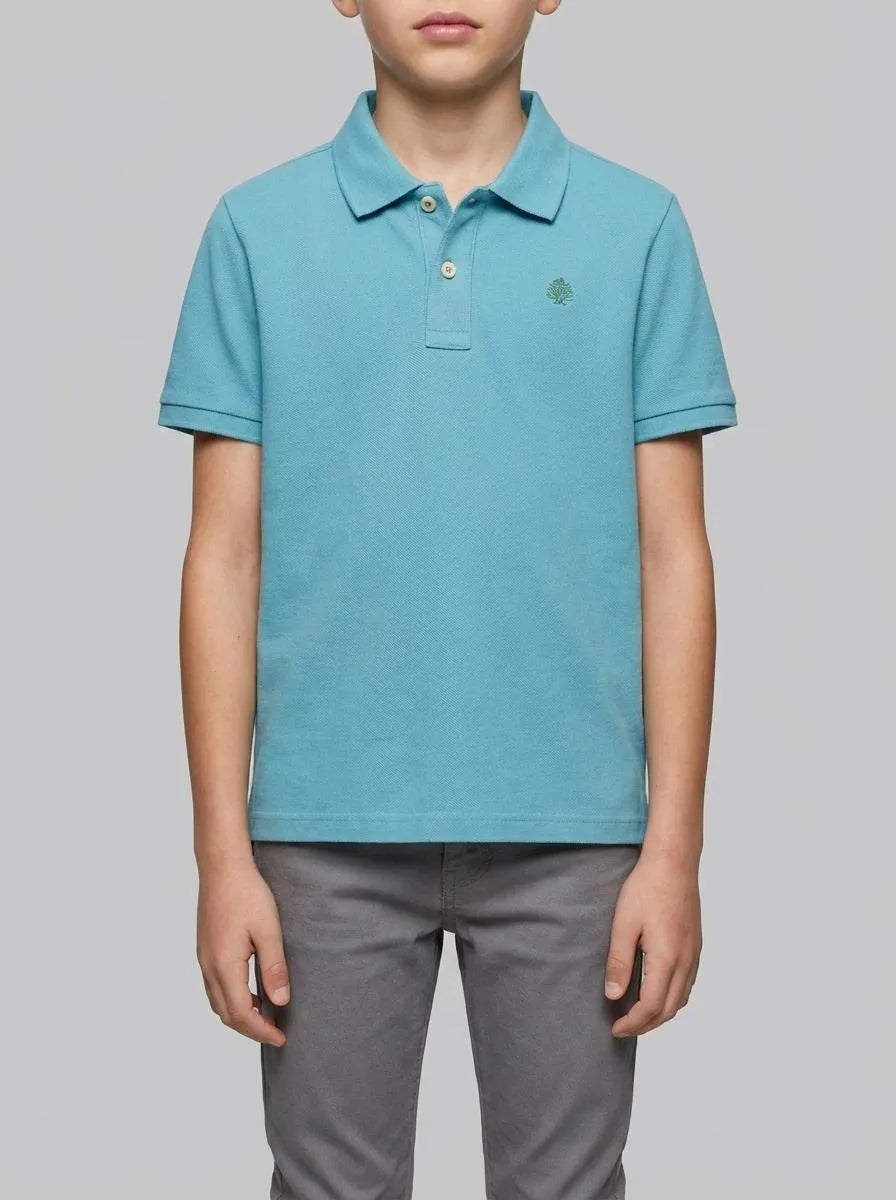 Springfield Blue Boys Basic Polo Shirt SKU: 0643122_80 Image 00