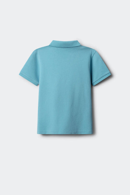 Springfield Blue Boys Basic Polo Shirt SKU: 0643122_80 Image 02