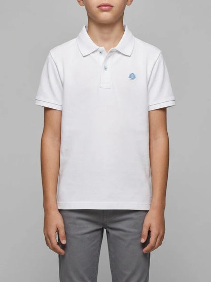 Springfield White Boys Basic Polo Shirt SKU: 0643122_99 Image 00