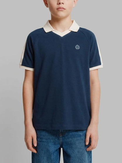 Springfield Blue Boys Cut and Sew Polo Shirt SKU: 0643124_17 Image 00