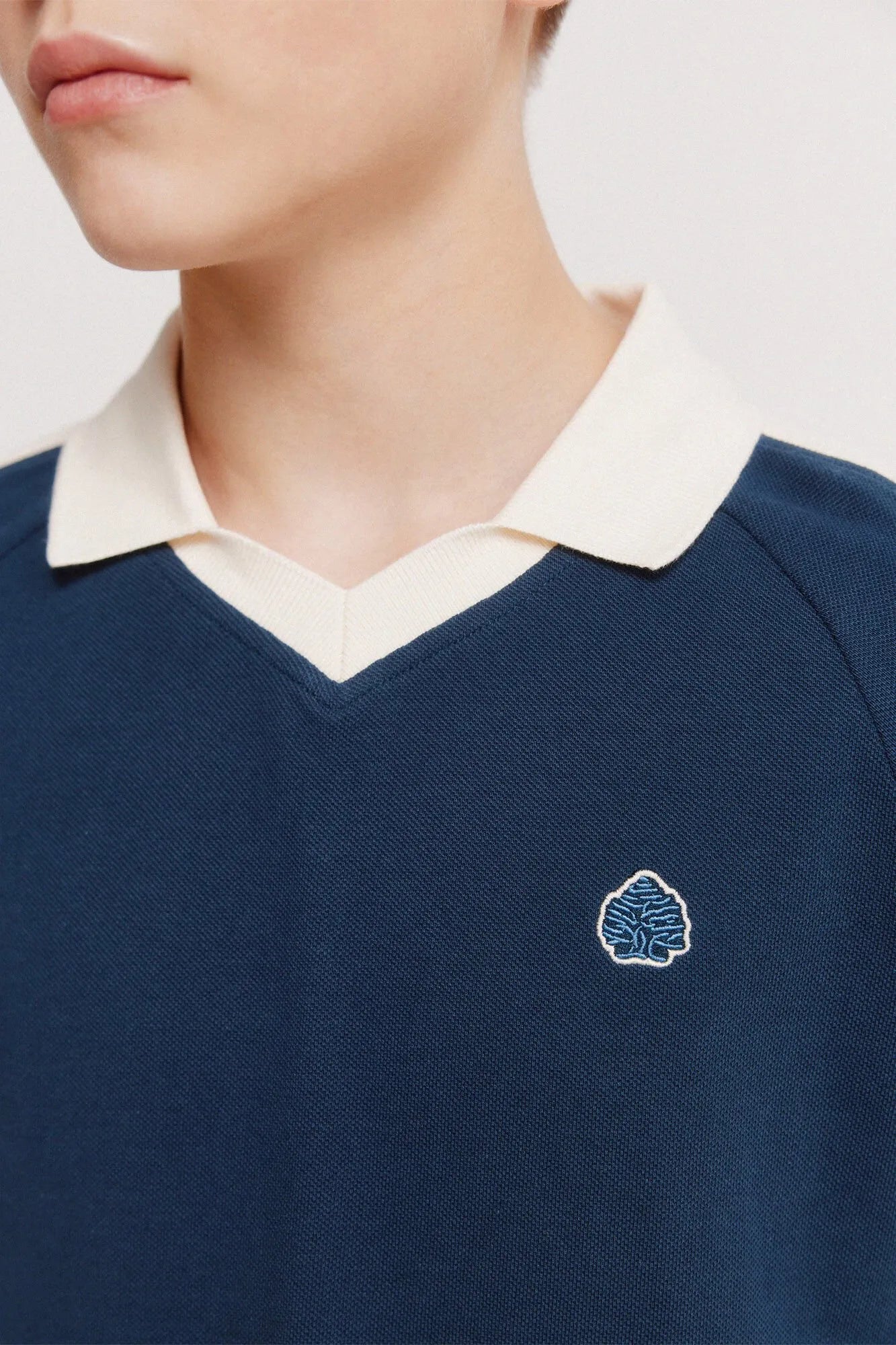 Springfield Blue Boys Cut and Sew Polo Shirt SKU: 0643124_17 Image 05
