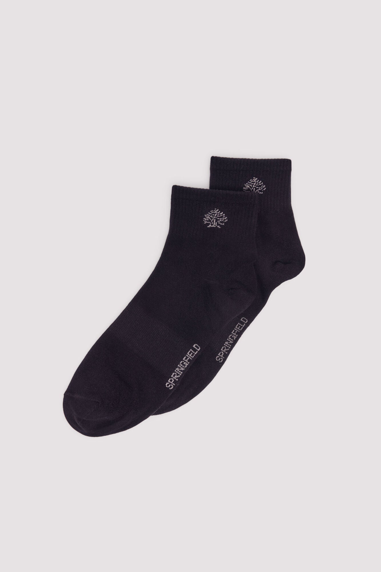 Springfield_Black_Ribbed Sports Ankle Socks_0652092_01_01