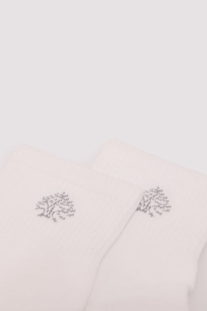 Springfield_White_Ribbed Sports Ankle Socks_0652092_99_02