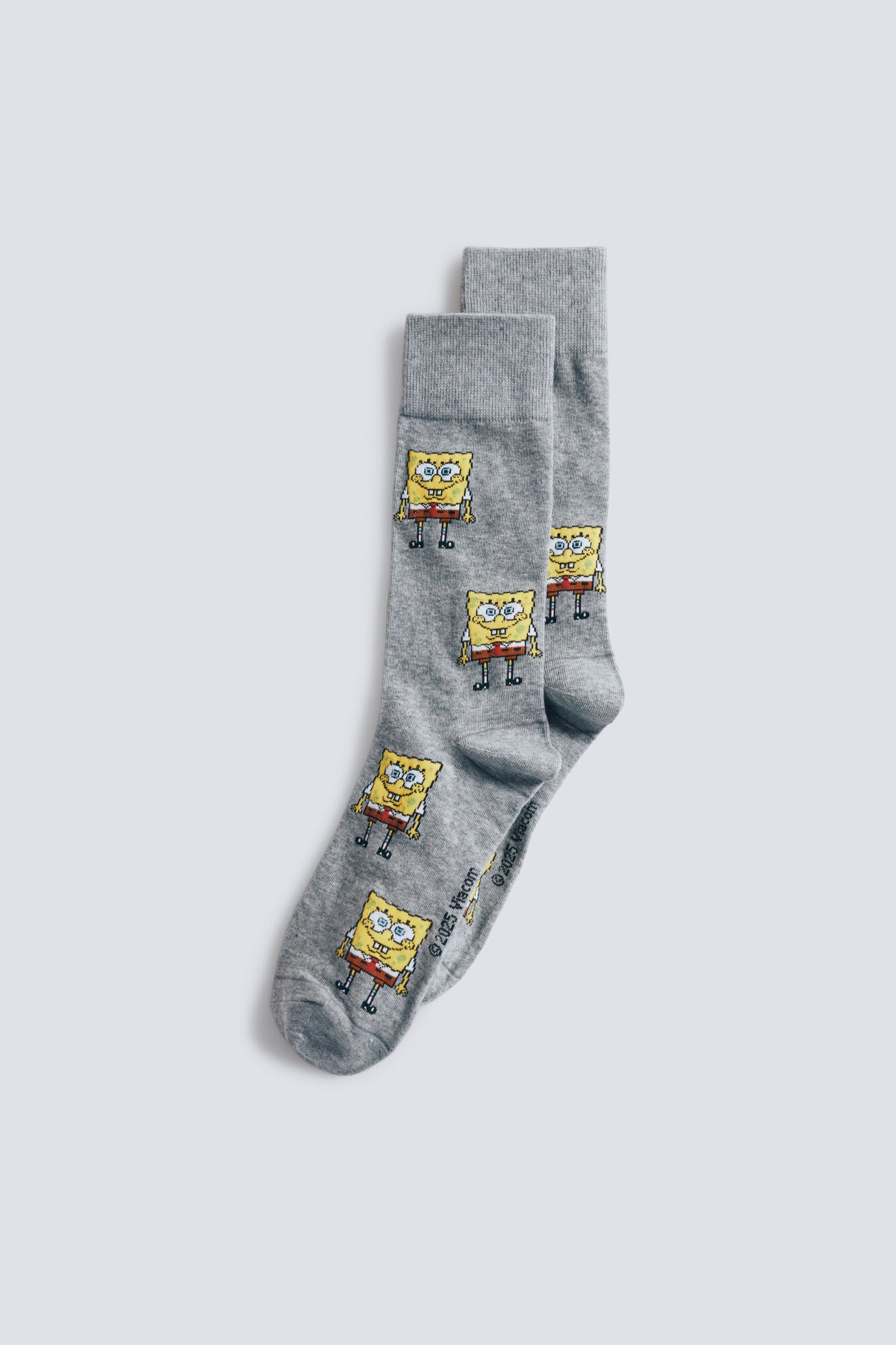 Springfield_Medium_Grey_Spongebob Socks_0652103_46_01