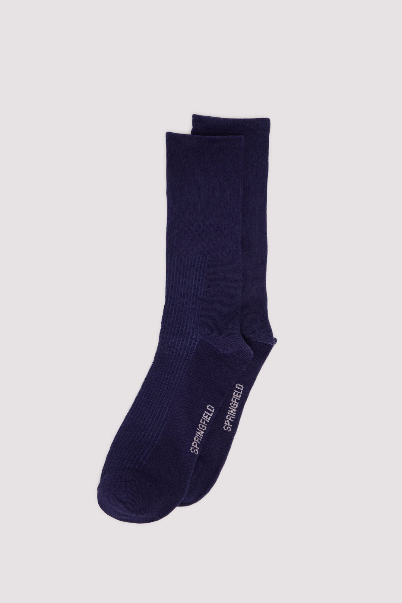 Springfield_Dark_Blue_Two-Tone Textured Cotton Sock_0652113_11_01