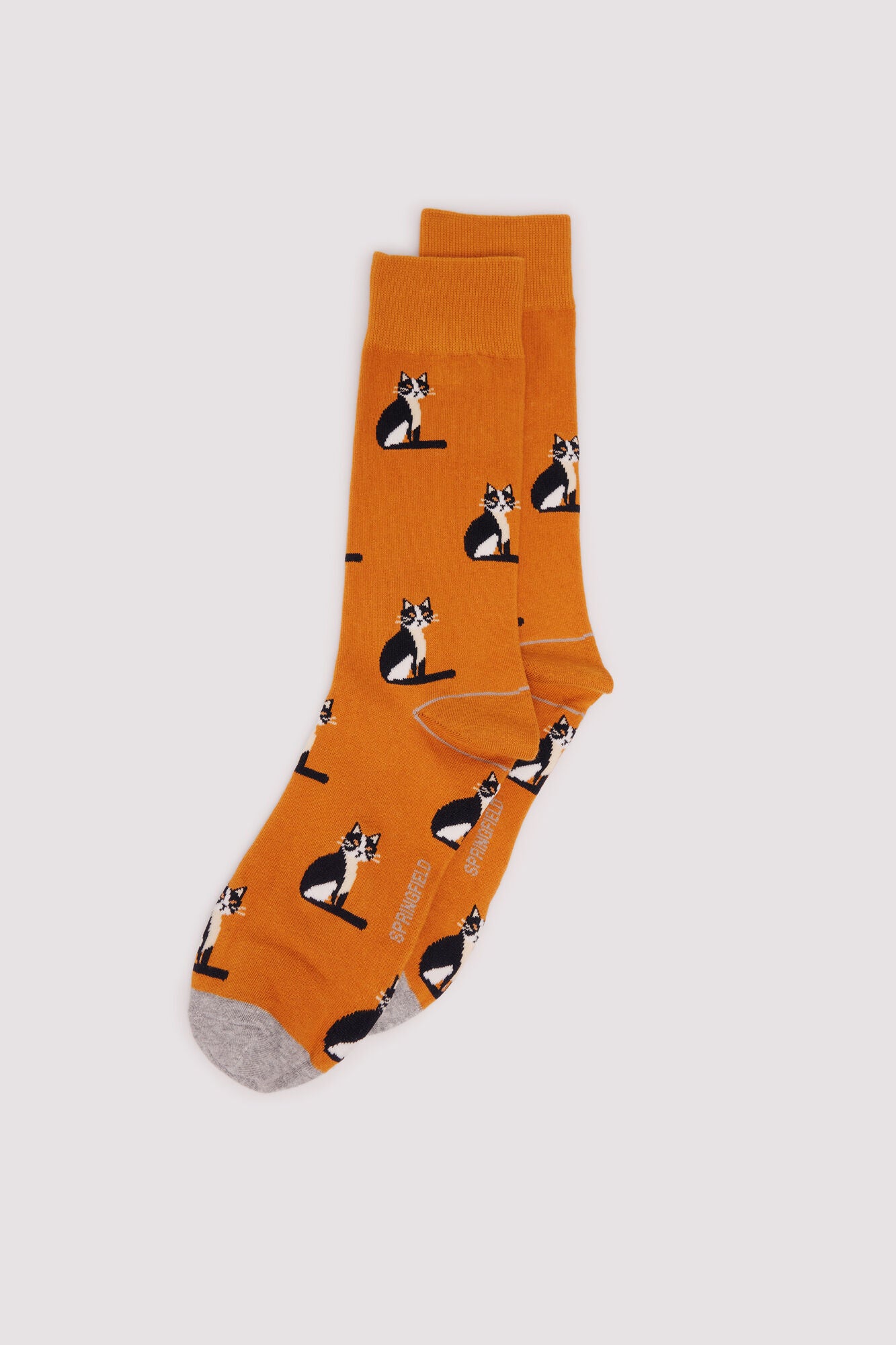 Springfield_Orange_Cat Cotton Sock_0652115_65_01