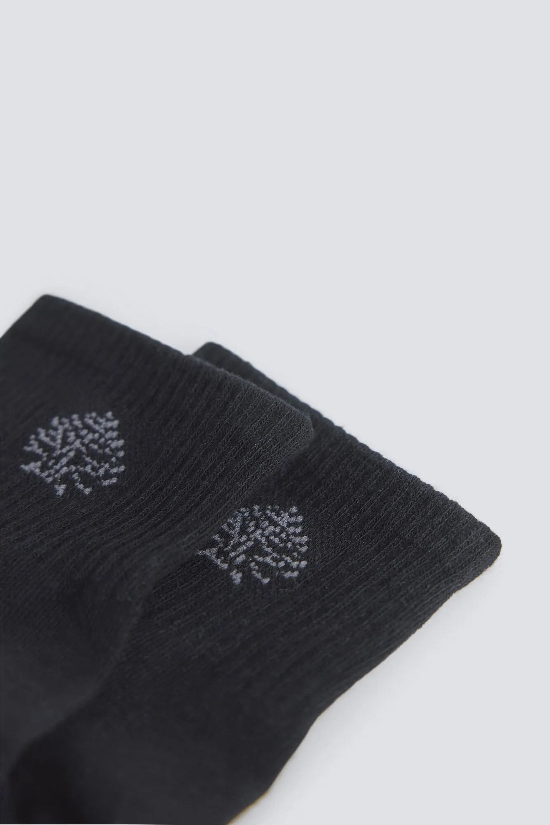 Springfield Black Men Ribbed Ankle Sock SKU: 0653646_01 Image 02