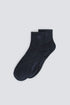 Springfield Blue Men Ribbed Ankle Sock SKU: 0653646_11 Image 01