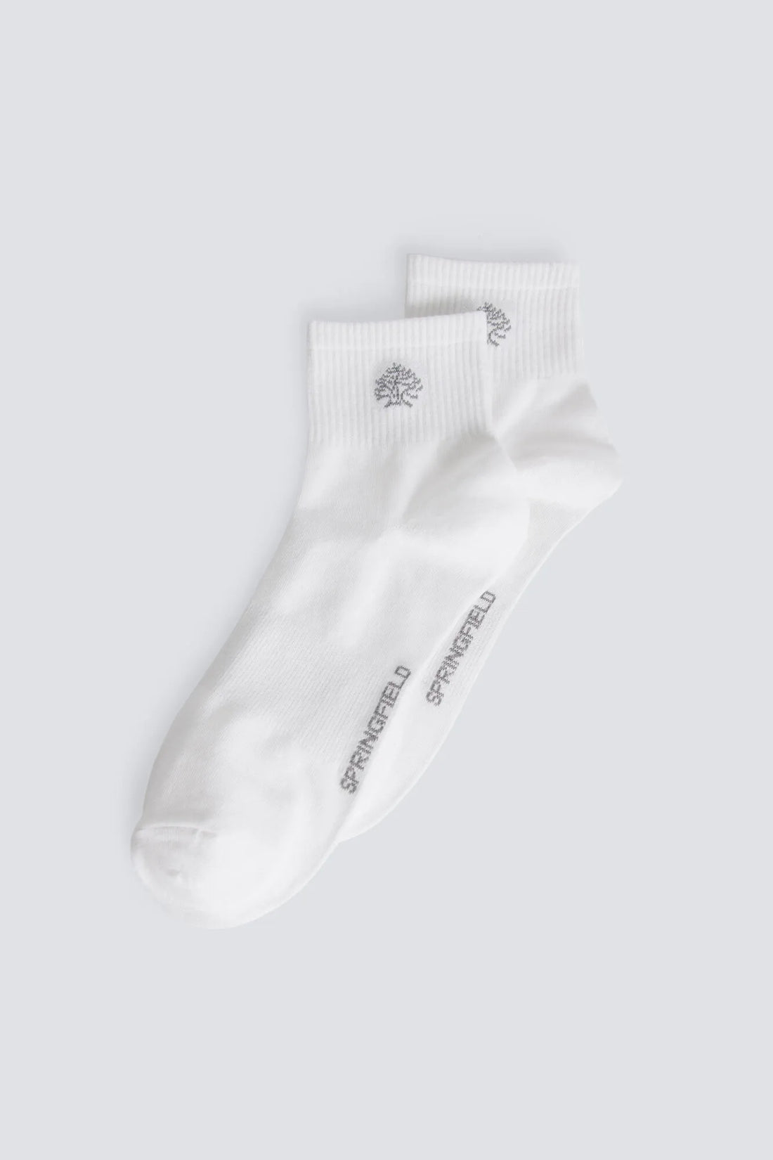 Springfield White Men Ribbed Ankle Sock SKU: 0653646_99 Image 01