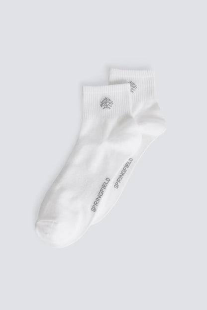 Springfield White Men Ribbed Ankle Sock SKU: 0653646_99 Image 01