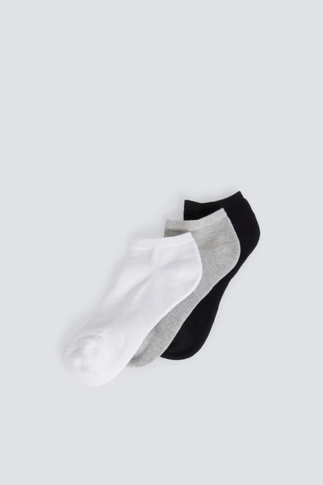 Springfield Gray Men 3-Pack Ankle Socks SKU: 0653655_46 Image 01