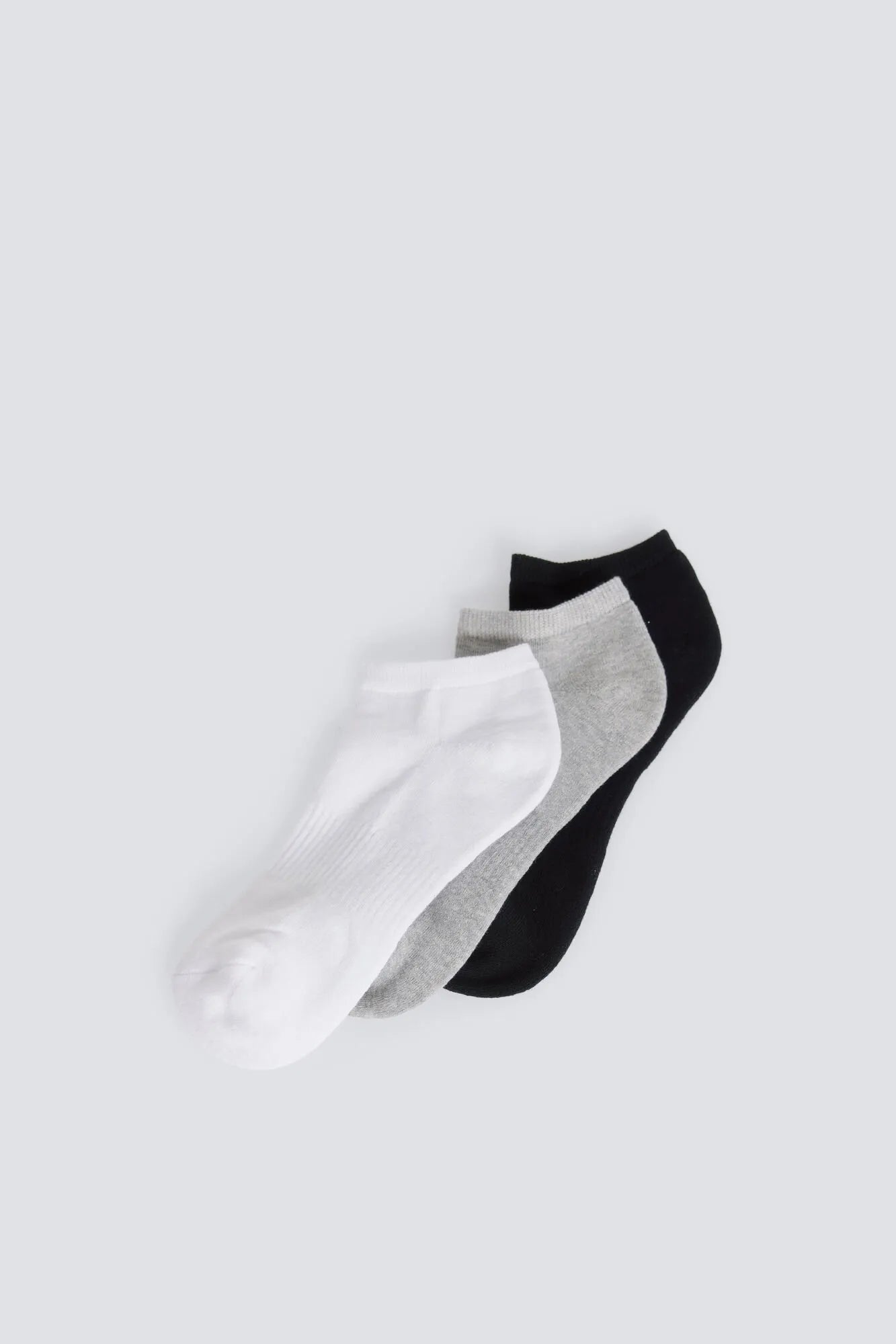 Springfield Gray Men 3-Pack Ankle Socks SKU: 0653655_46 Image 01