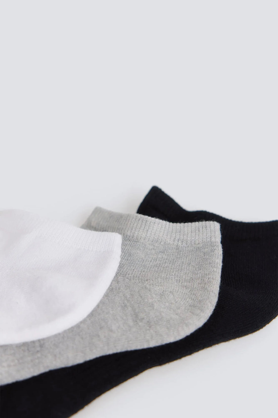 Springfield Gray Men 3-Pack Ankle Socks SKU: 0653655_46 Image 02
