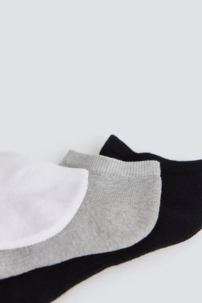 Springfield Gray Men 3-Pack Ankle Socks SKU: 0653655_46 Image 02