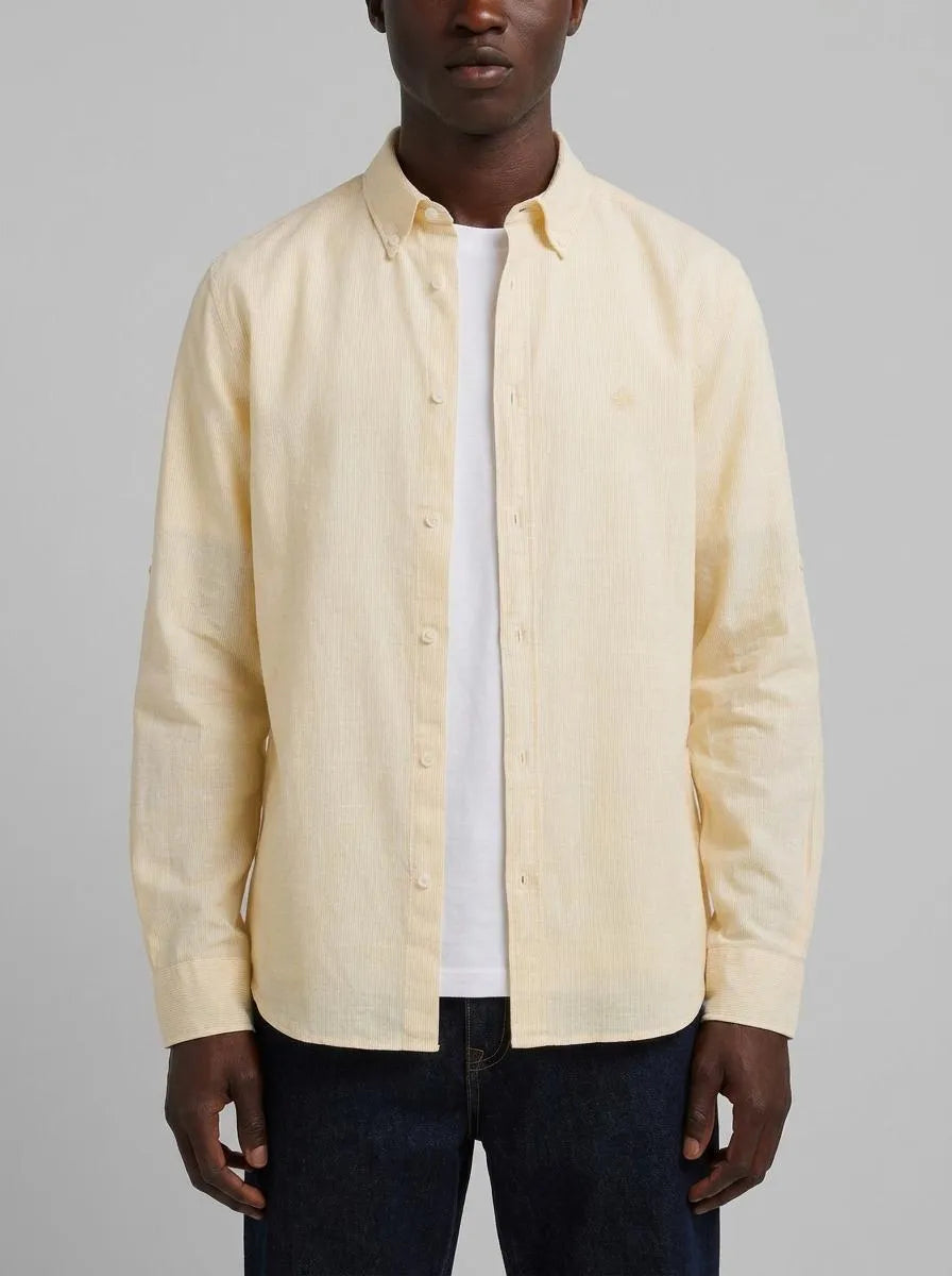 Springfield Yellow Men Lightweight Micro Striped Shirt SKU: 0943171_05 Image 00