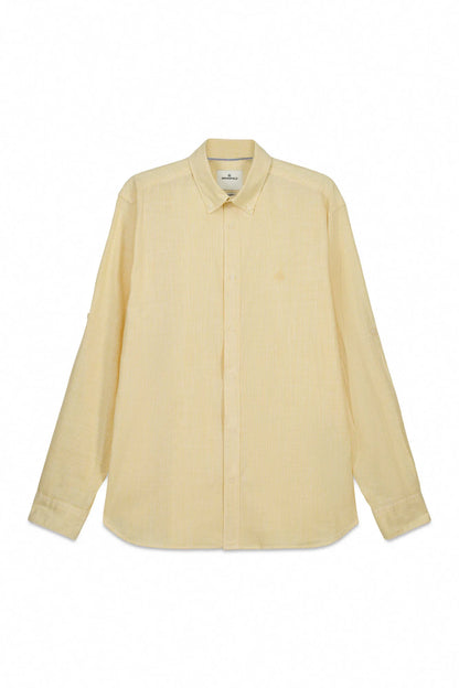 Springfield Yellow Men Lightweight Micro Striped Shirt SKU: 0943171_05 Image 06