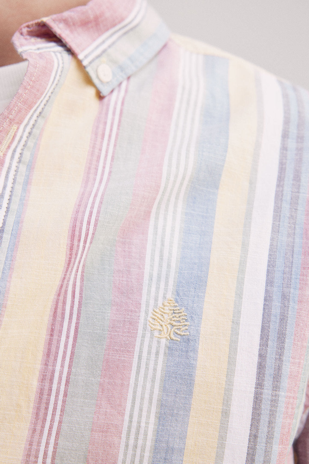 Springfield_Slub Cotton Striped Shirt_0949536_05_04