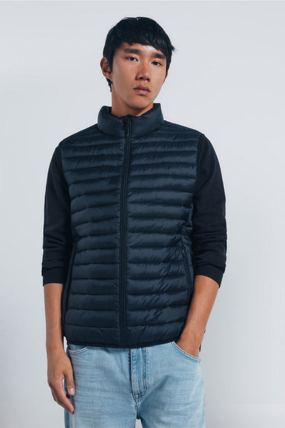 Springfield_Black_Quilted Gilet_0952080_01_04