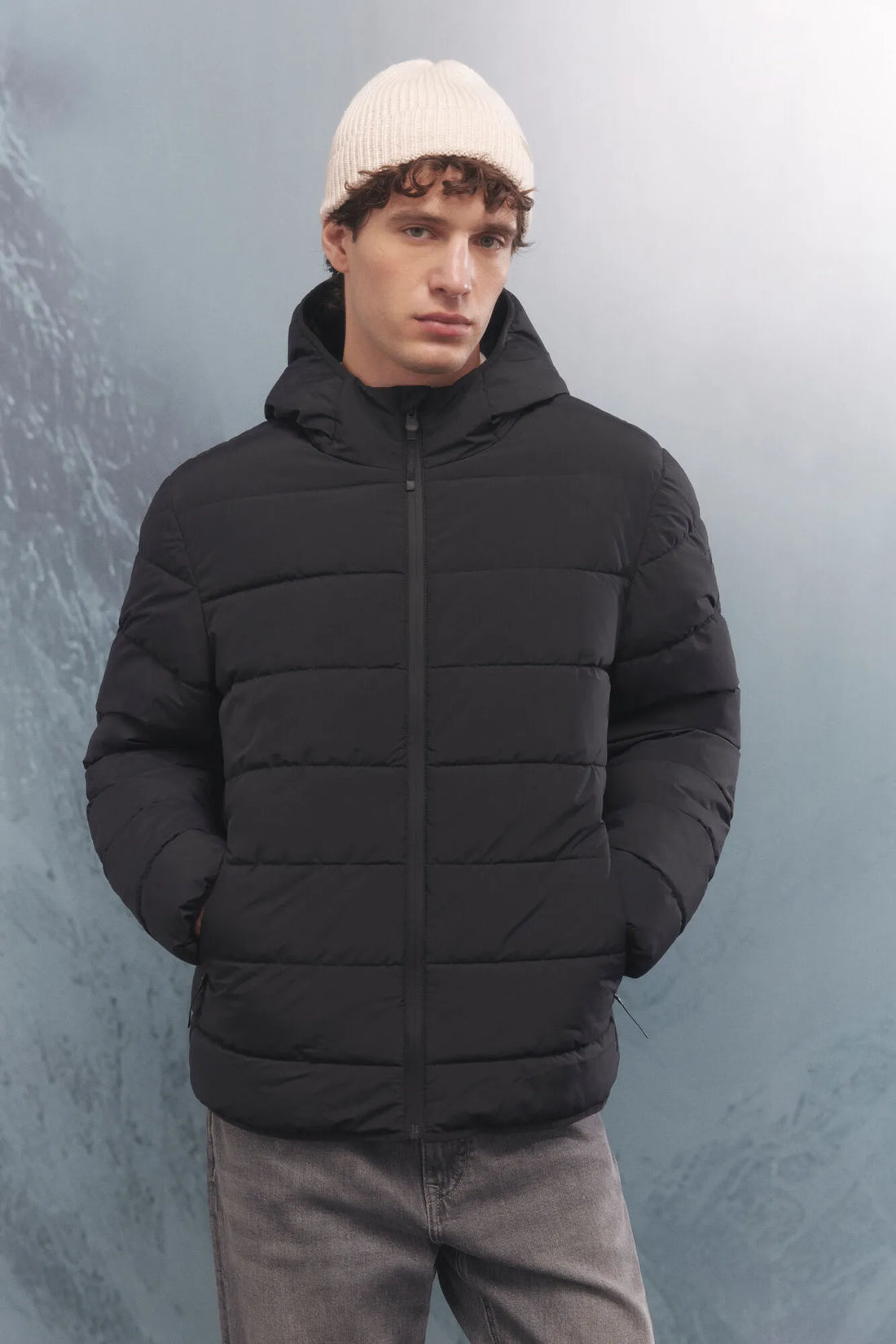 Springfield_Black_Thermal Puffer Jacket_0952090_01_01