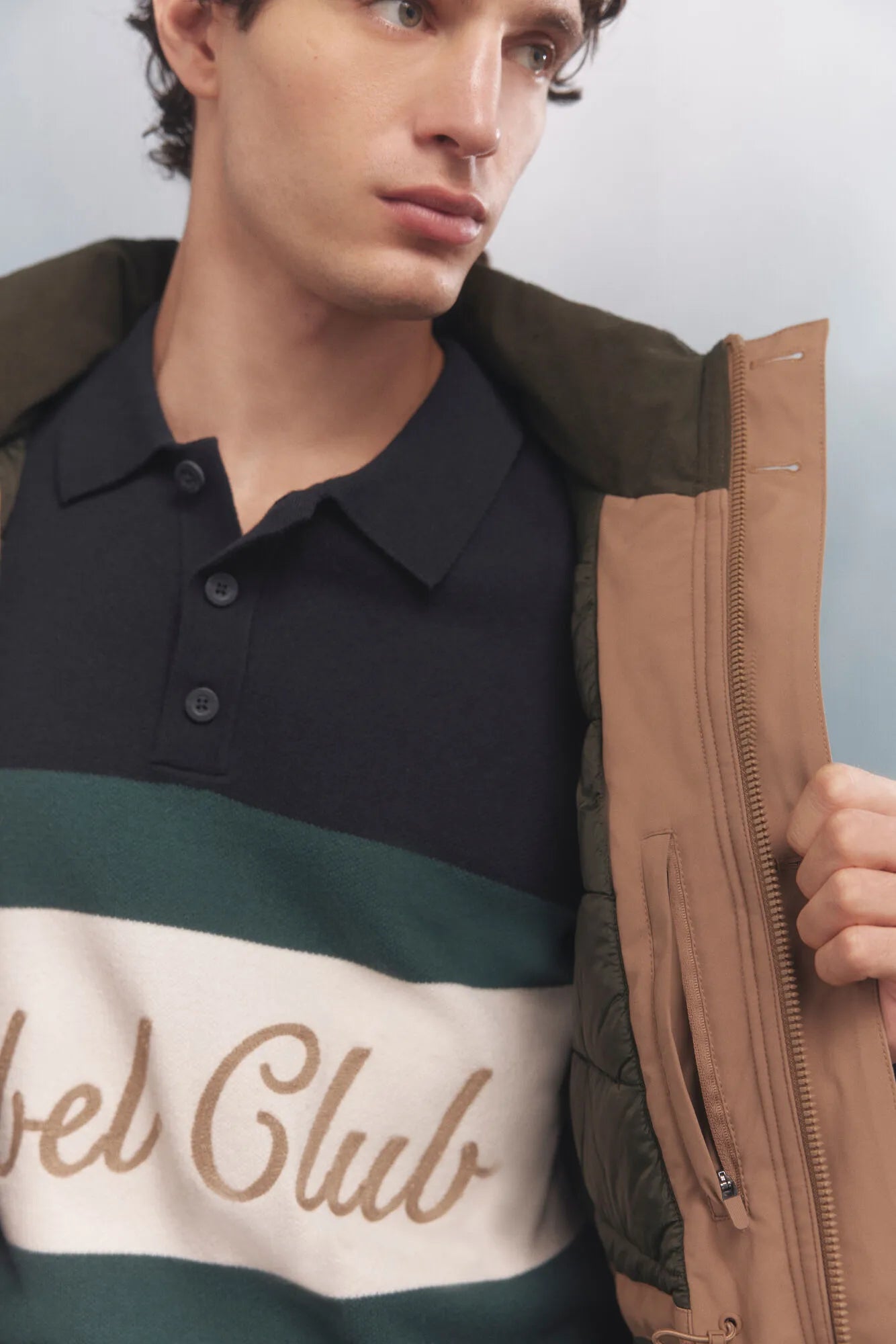 Springfield_Beige/Camel_Thermal Puffer Jacket_0952091_54_03