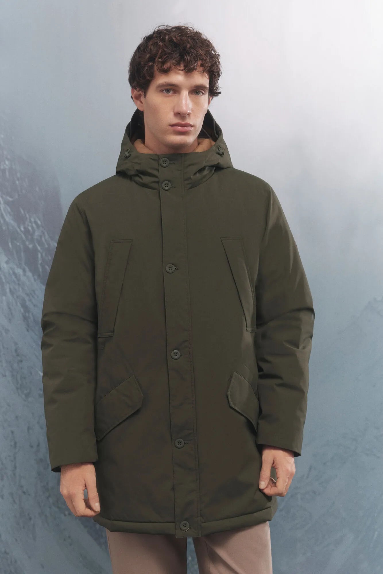 Springfield_Dark Khaki_Thermal Puffer Jacket_0952091_90_01