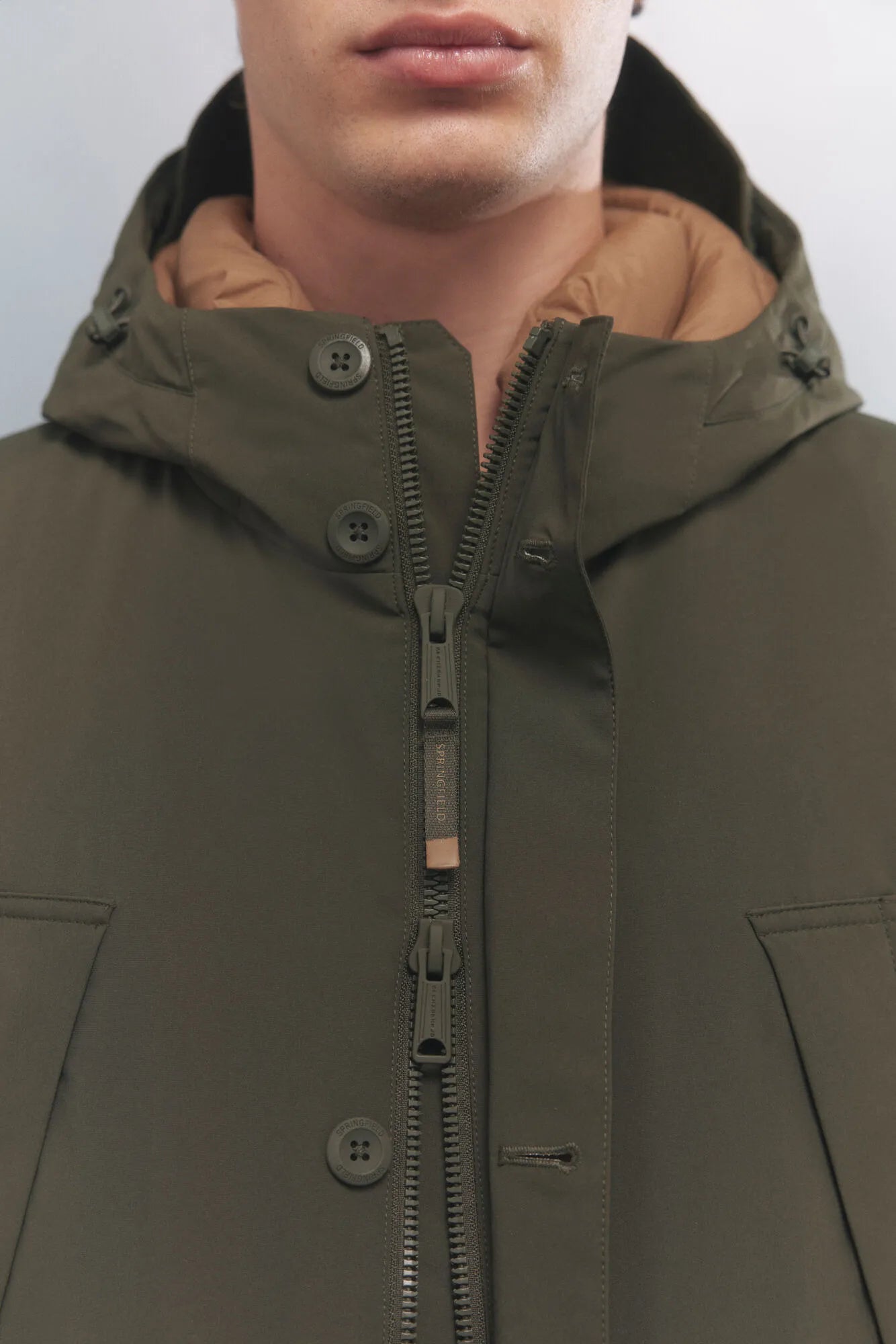 Springfield_Dark Khaki_Thermal Puffer Jacket_0952091_90_02