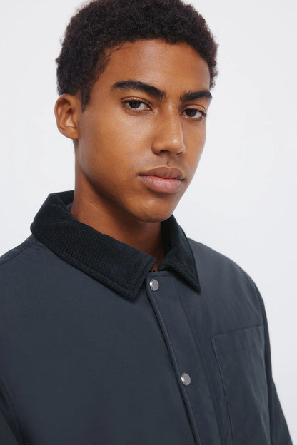 Springfield_Green Print_Corduroy Neck Jacket_0952095_29_02