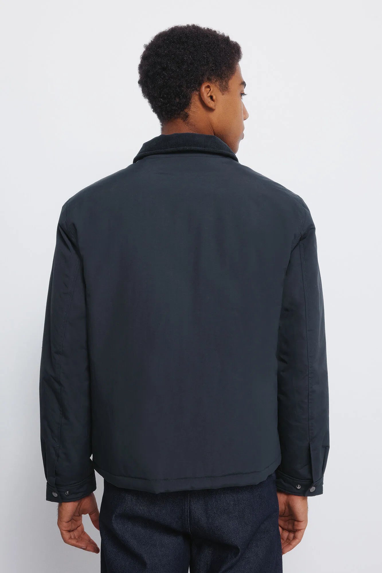 Springfield_Green Print_Corduroy Neck Jacket_0952095_29_05