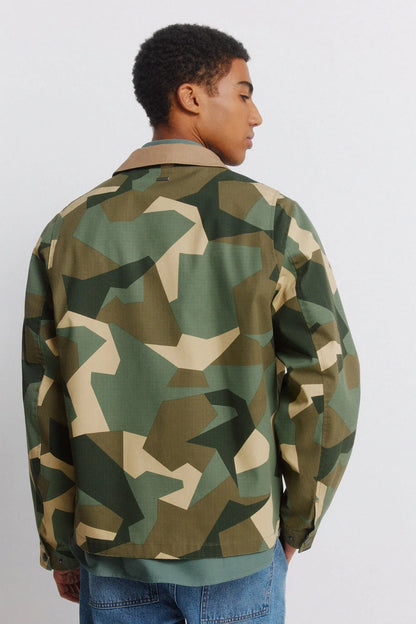 Springfield Khaki Men Camouflage Contrast Collar Parka SKU: 0953537_95 Image 08