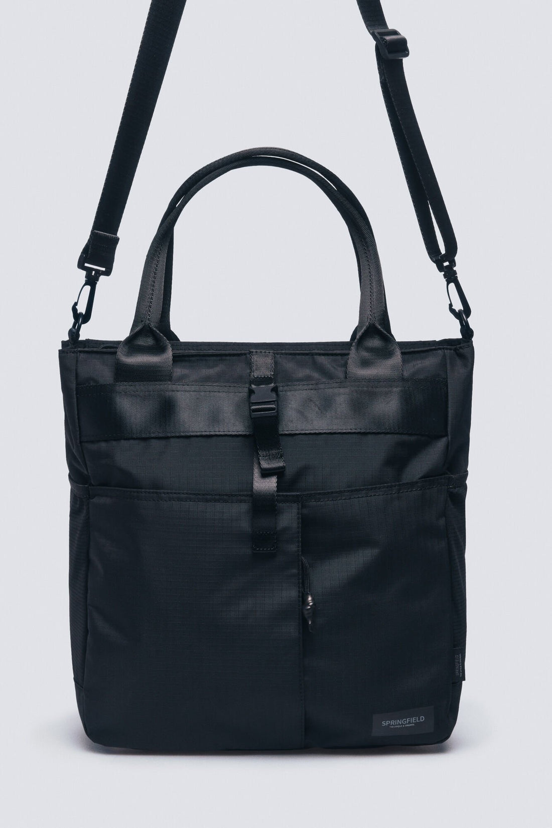 Springfield_Black_Recycled Polyester Trainers Backpack_0962582_01_01