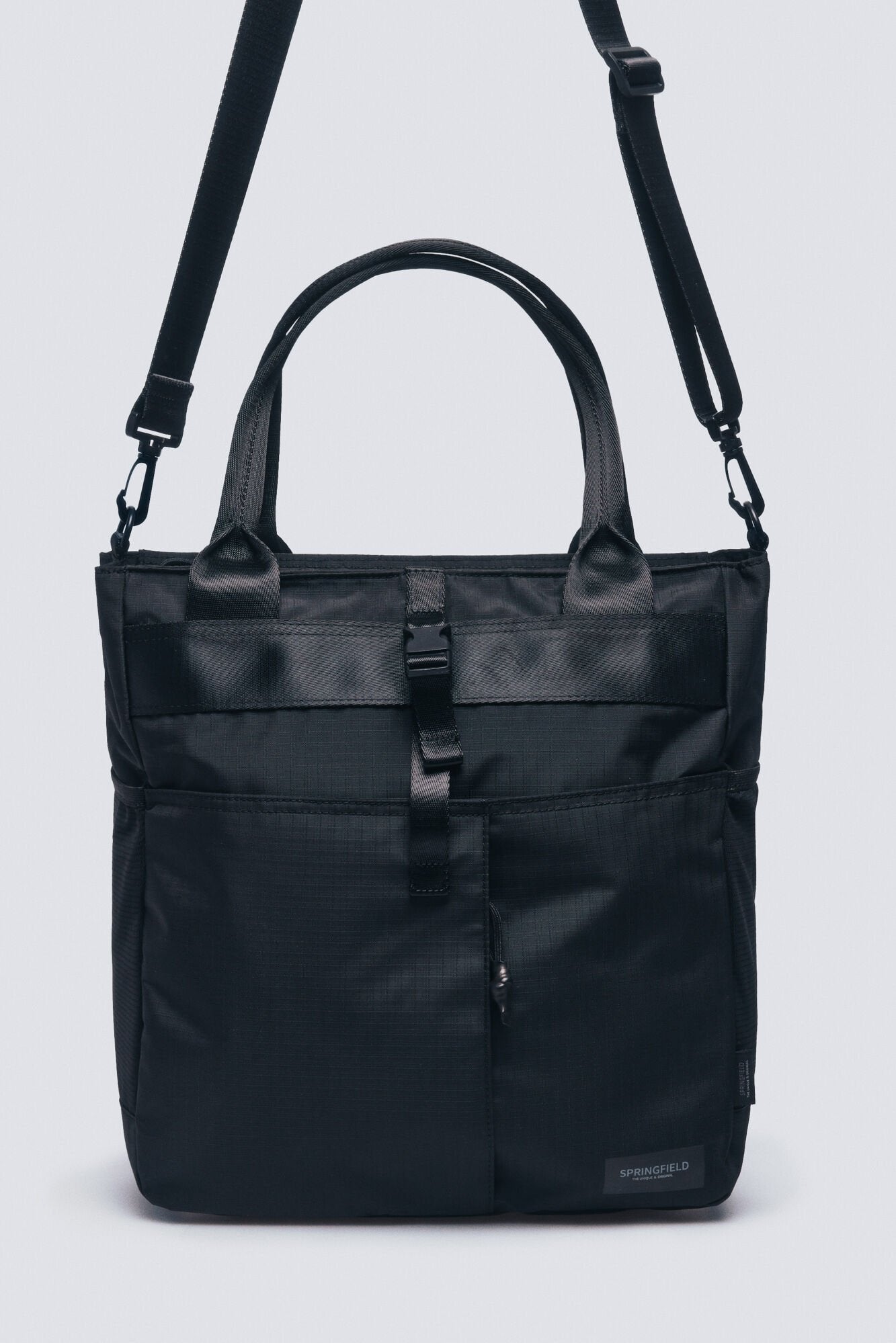 Springfield_Black_Recycled Polyester Trainers Backpack_0962582_01_01