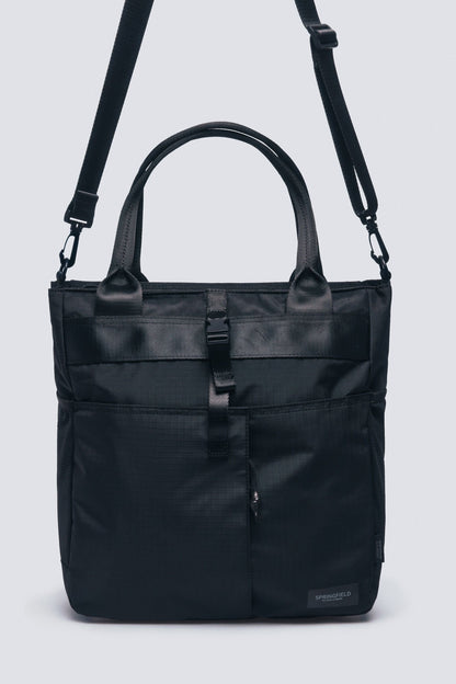 Springfield_Black_Recycled Polyester Trainers Backpack_0962582_01_01