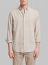 Springfield Beige Men Linen Shirt SKU: 0993388_52 Image 00