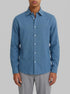 Springfield Blue Men Linen Shirt SKU: 0993395_13 Image 00