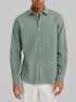 Springfield Green Men Linen Shirt SKU: 0993395_26 Image 00
