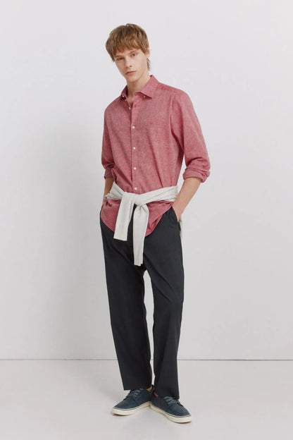 Springfield Red Men Linen Shirt SKU: 0993395_60 Image 02