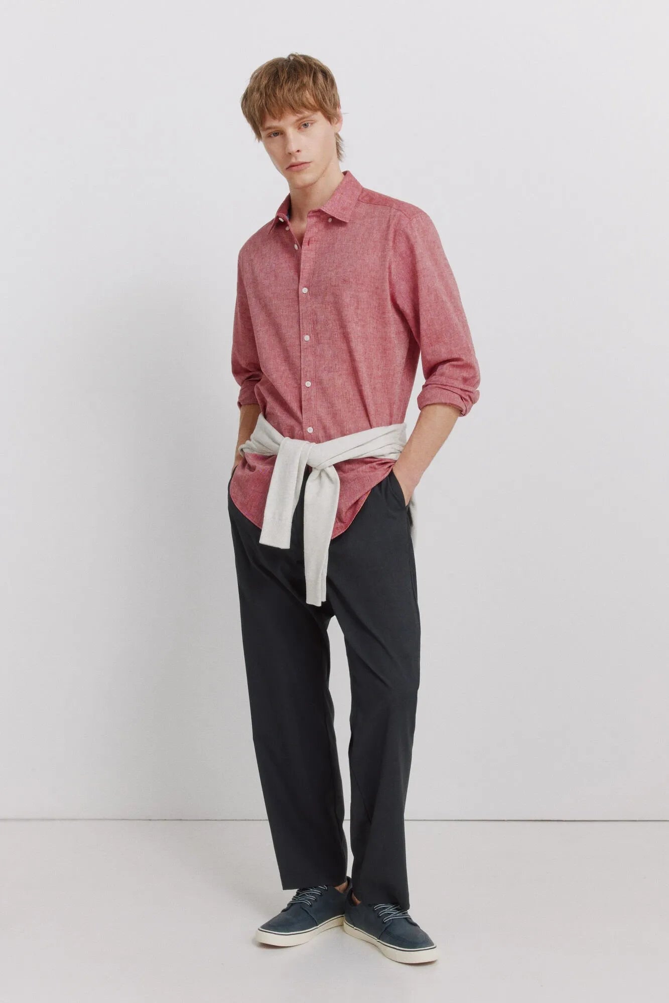 Springfield Red Men Linen Shirt SKU: 0993395_60 Image 06