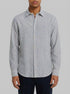 Springfield Blue Men Striped Linen Shirt SKU: 0993399_12 Image 00