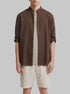 Springfield 0 Men Linen Mandarin Collar Shirt SKU: 0993403_39 Image 00