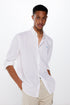 Linen Blend Button Down Shirt_0997752_99_01