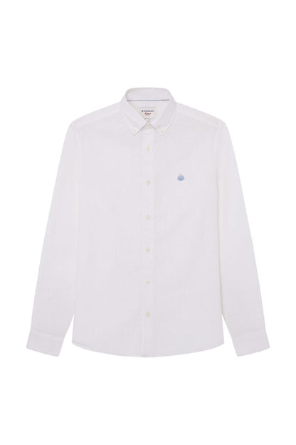 Linen Blend Button Down Shirt_0997752_99_02