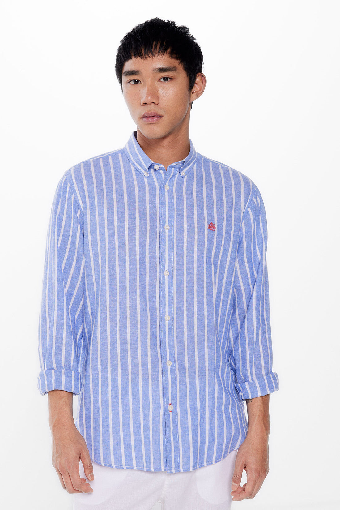 Striped Linen Blend Shirt_0997754_80_01