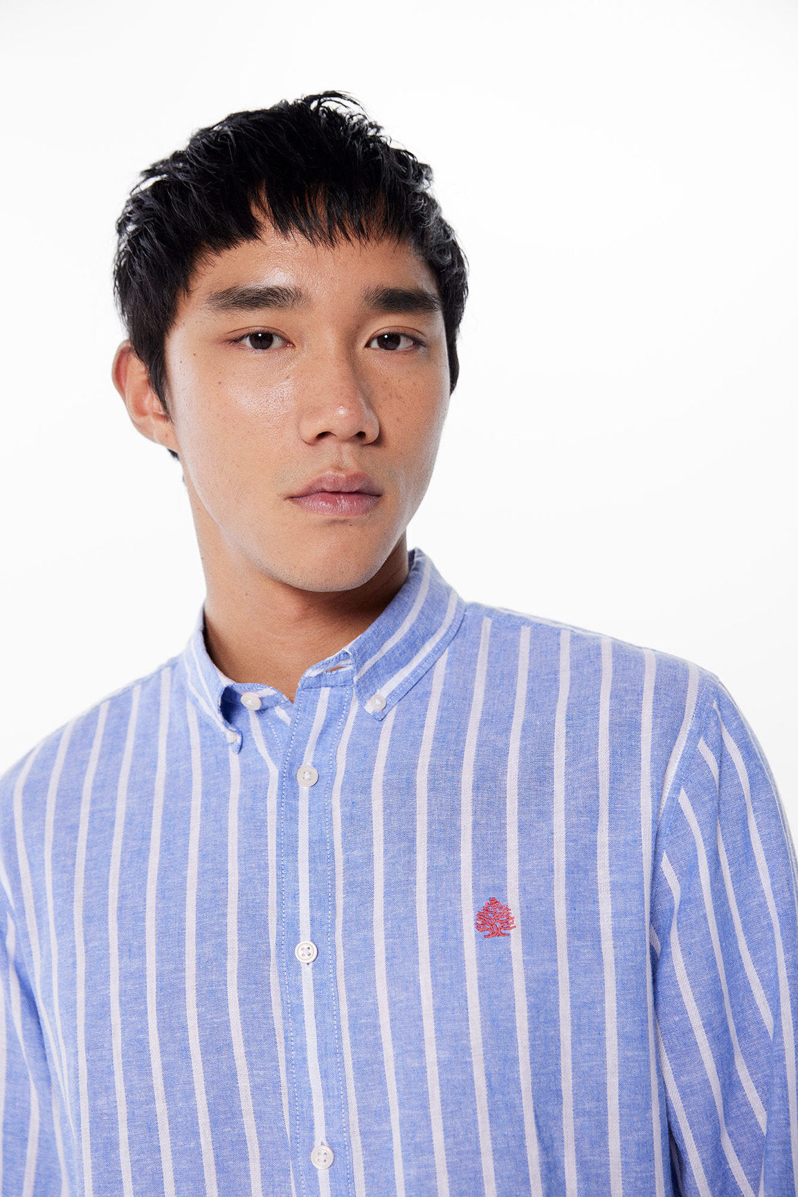 Striped Linen Blend Shirt_0997754_80_08