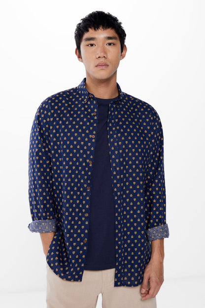 Patterened Button Down Shirt_0997755_12_01