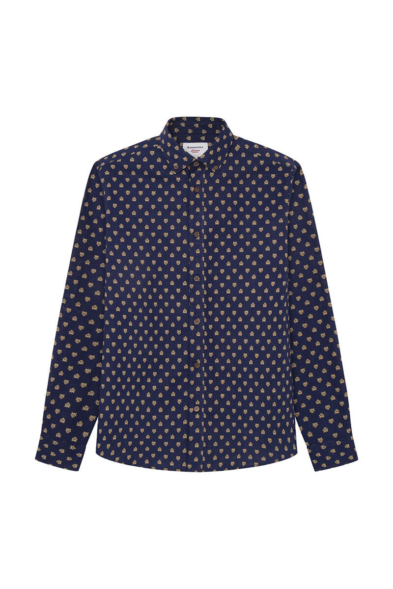 Patterened Button Down Shirt_0997755_12_02